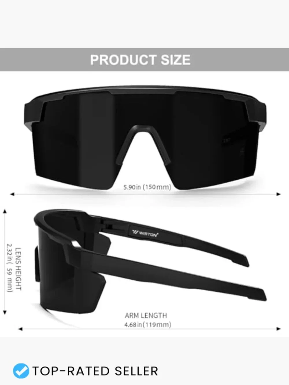 XL Oversized Sunglasses TR90 Ultralight UV400 Polarized Safety Sun Glasses